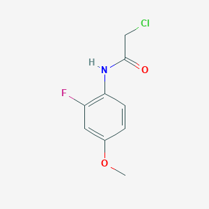 molecular formula C9H9ClFNO2 B6642520 2-chloro-N-(2-fluoro-4-methoxyphenyl)acetamide 