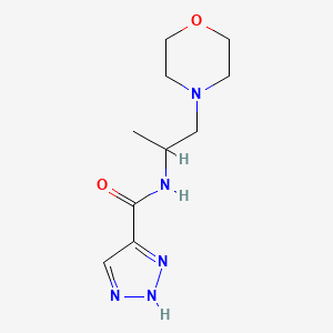 molecular formula C10H17N5O2 B6642619 N-(1-morpholin-4-ylpropan-2-yl)-2H-triazole-4-carboxamide 