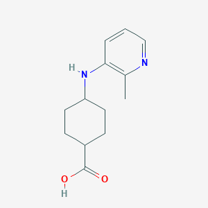 molecular formula C13H18N2O2 B6642650 4-[(2-Methylpyridin-3-yl)amino]cyclohexane-1-carboxylic acid 