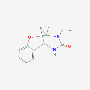 molecular formula C13H16N2O2 B6642656 10-Ethyl-9-methyl-8-oxa-10,12-diazatricyclo[7.3.1.02,7]trideca-2,4,6-trien-11-one 