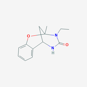 10-Ethyl-9-methyl-8-oxa-10,12-diazatricyclo[7.3.1.02,7]trideca-2,4,6-trien-11-one