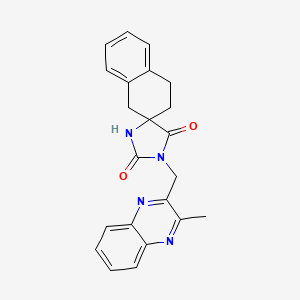 3'-[(3-methylquinoxalin-2-yl)methyl]spiro[2,4-dihydro-1H-naphthalene-3,5'-imidazolidine]-2',4'-dione