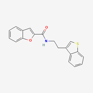N-[2-(1-benzothiophen-3-yl)ethyl]-1-benzofuran-2-carboxamide