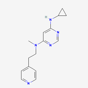 6-N-cyclopropyl-4-N-methyl-4-N-(2-pyridin-4-ylethyl)pyrimidine-4,6-diamine