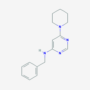 molecular formula C16H20N4 B6642997 N-benzyl-6-piperidin-1-ylpyrimidin-4-amine 