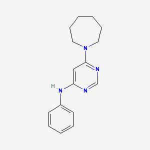 molecular formula C16H20N4 B6643007 6-(azepan-1-yl)-N-phenylpyrimidin-4-amine 