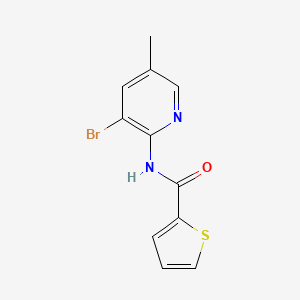 molecular formula C11H9BrN2OS B6643050 N-(3-bromo-5-methylpyridin-2-yl)thiophene-2-carboxamide 