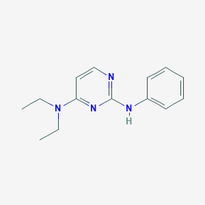 molecular formula C14H18N4 B6643082 4-N,4-N-diethyl-2-N-phenylpyrimidine-2,4-diamine 