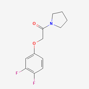 molecular formula C12H13F2NO2 B6643098 2-(3,4-Difluorophenoxy)-1-pyrrolidin-1-ylethanone 