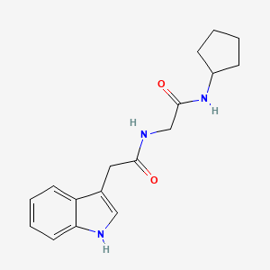 N-[2-(cyclopentylamino)-2-oxoethyl]-2-(1H-indol-3-yl)acetamide
