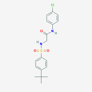 2-[(4-tert-butylphenyl)sulfonylamino]-N-(4-chlorophenyl)acetamide