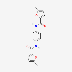 5-methyl-N-[4-[(5-methylfuran-2-carbonyl)amino]phenyl]furan-2-carboxamide