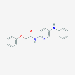 molecular formula C19H17N3O2 B6643169 N-(5-anilinopyridin-2-yl)-2-phenoxyacetamide 