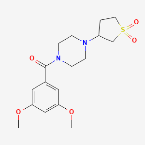 (3,5-Dimethoxyphenyl)-[4-(1,1-dioxothiolan-3-yl)piperazin-1-yl]methanone