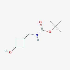 molecular formula C10H19NO3 B066432 tert-Butyl ((3-hydroxycyclobutyl)methyl)carbamate CAS No. 167081-41-6