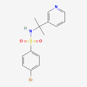 4-bromo-N-(2-pyridin-3-ylpropan-2-yl)benzenesulfonamide