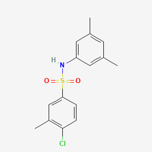 molecular formula C15H16ClNO2S B6643233 4-chloro-N-(3,5-dimethylphenyl)-3-methylbenzenesulfonamide 