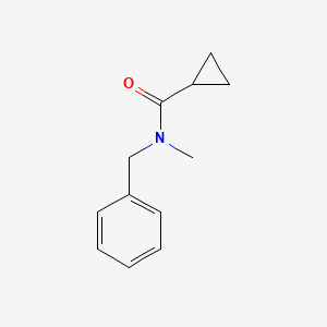 molecular formula C12H15NO B6643262 N-苄基-N-甲基环丙烷甲酰胺 