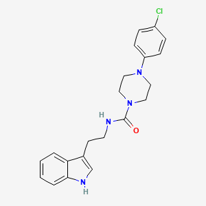 4-(4-chlorophenyl)-N-[2-(1H-indol-3-yl)ethyl]piperazine-1-carboxamide