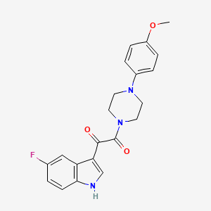 1-(5-fluoro-1H-indol-3-yl)-2-[4-(4-methoxyphenyl)piperazin-1-yl]ethane-1,2-dione