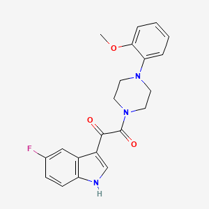 1-(5-fluoro-1H-indol-3-yl)-2-[4-(2-methoxyphenyl)piperazin-1-yl]ethane-1,2-dione