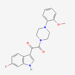 1-(6-fluoro-1H-indol-3-yl)-2-[4-(2-methoxyphenyl)piperazin-1-yl]ethane-1,2-dione