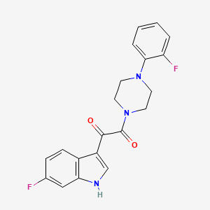 1-(6-fluoro-1H-indol-3-yl)-2-[4-(2-fluorophenyl)piperazin-1-yl]ethane-1,2-dione