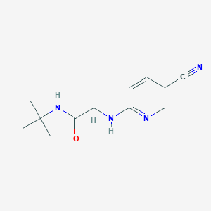 N-tert-butyl-2-[(5-cyanopyridin-2-yl)amino]propanamide