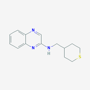 N-(thian-4-ylmethyl)quinoxalin-2-amine