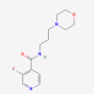 3-fluoro-N-(3-morpholin-4-ylpropyl)pyridine-4-carboxamide
