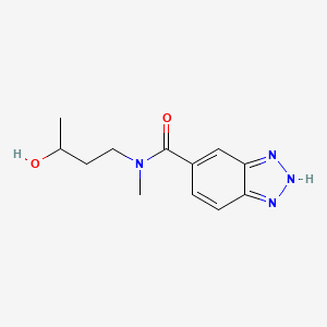 molecular formula C12H16N4O2 B6643586 N-(3-hydroxybutyl)-N-methyl-2H-benzotriazole-5-carboxamide 