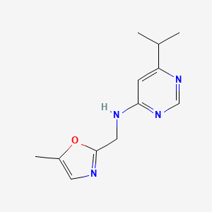 N-[(5-methyl-1,3-oxazol-2-yl)methyl]-6-propan-2-ylpyrimidin-4-amine