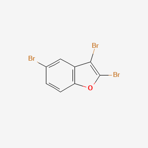 molecular formula C8H3Br3O B6643608 2,3,5-Tribromobenzofuran 