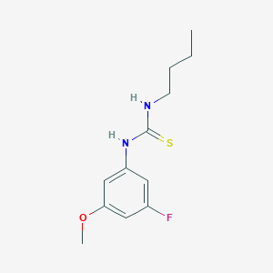 molecular formula C12H17FN2OS B6643612 1-Butyl-3-(3-fluoro-5-methoxyphenyl)thiourea 