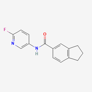 N-(6-fluoropyridin-3-yl)-2,3-dihydro-1H-indene-5-carboxamide