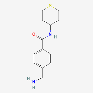 4-(aminomethyl)-N-(thian-4-yl)benzamide