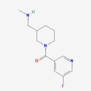 molecular formula C13H18FN3O B6643655 (5-Fluoropyridin-3-yl)-[3-(methylaminomethyl)piperidin-1-yl]methanone 