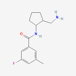 N-[2-(aminomethyl)cyclopentyl]-3-fluoro-5-methylbenzamide