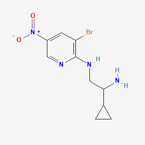 N'-(3-bromo-5-nitropyridin-2-yl)-1-cyclopropylethane-1,2-diamine