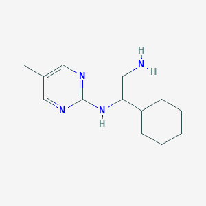 molecular formula C13H22N4 B6643719 1-cyclohexyl-N-(5-methylpyrimidin-2-yl)ethane-1,2-diamine 