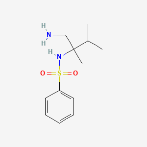 N-(1-amino-2,3-dimethylbutan-2-yl)benzenesulfonamide