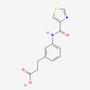 3-[3-(1,3-Thiazole-4-carbonylamino)phenyl]propanoic acid