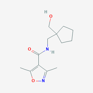 N-[[1-(hydroxymethyl)cyclopentyl]methyl]-3,5-dimethyl-1,2-oxazole-4-carboxamide