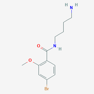 molecular formula C12H17BrN2O2 B6643753 N-(4-aminobutyl)-4-bromo-2-methoxybenzamide 