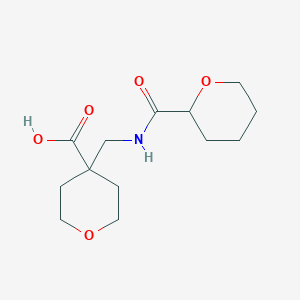 4-[(Oxane-2-carbonylamino)methyl]oxane-4-carboxylic acid