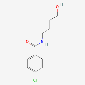 molecular formula C11H14ClNO2 B6643897 4-chloro-N-(4-hydroxybutyl)benzamide 