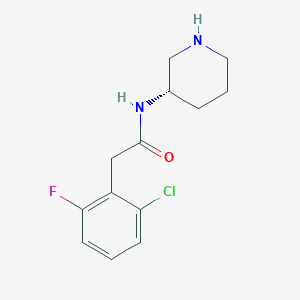 2-(2-chloro-6-fluorophenyl)-N-[(3S)-piperidin-3-yl]acetamide