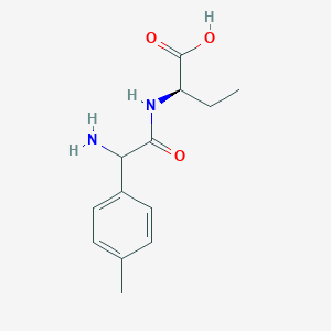 (2R)-2-[[2-amino-2-(4-methylphenyl)acetyl]amino]butanoic acid