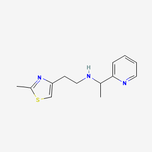N-[2-(2-methyl-1,3-thiazol-4-yl)ethyl]-1-pyridin-2-ylethanamine