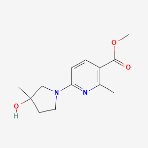 Methyl 6-(3-hydroxy-3-methylpyrrolidin-1-yl)-2-methylpyridine-3-carboxylate